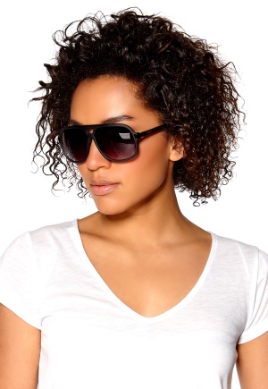 Le Specs Long Beach Sunglasses Matte Denim/Black Me One Size