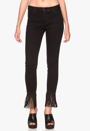 2nd One Nicole Jeans Black Fringes 25