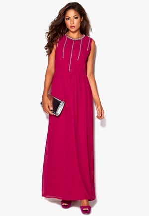 Chiara Forthi Lavinia Embellished Dress Cerise 36