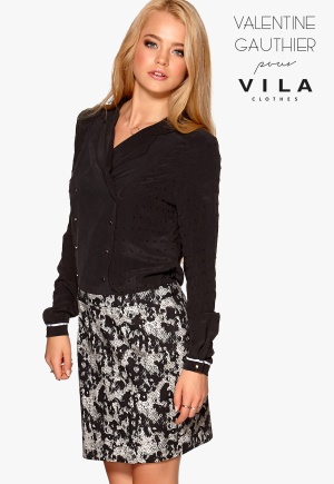 VILA Valentine L/S Dress Anthracite XL