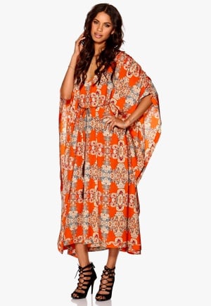 Make Way Sky Dress Orange/Multi/Paisley S/M