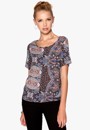 Sisters Point Gok top Blue/Paisley L