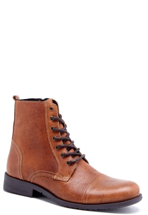 SELECTED HOMME Taylor Leather Boots Tan 44