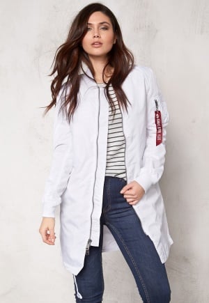 Alpha Industries MA-1 TT coat White S