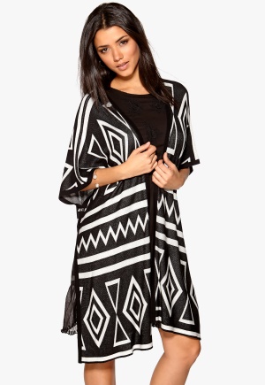 b.young Melina Poncho 80001 Black One size