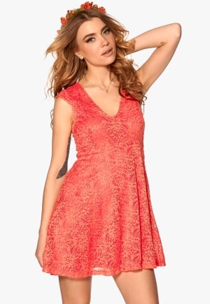 Chiara Forthi Goddess Dress Coral M (EU38)