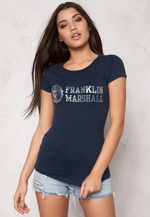 Franklin & Marshall Tshirt Jersey Round Navy L