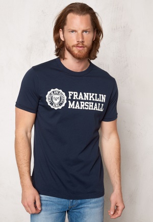 Franklin & Marshall Tshirt Jersey Round Navy S