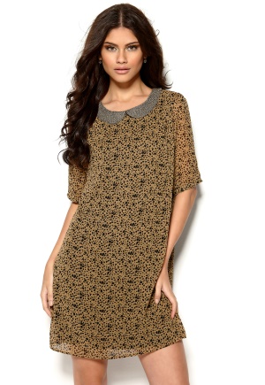 MAISON SCOTCH French Dress A Beige 4/40