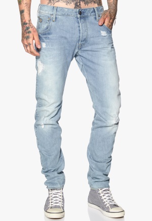 G-STAR Arc 3D Slim Jeans 1243 Lt Aged Destroy 29/32