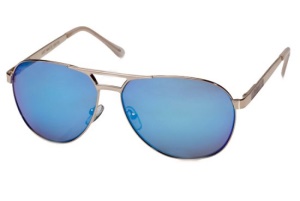 Le Specs Le Specs Just Mauid Gold Sand Blue Revo Mirror Lens One Size