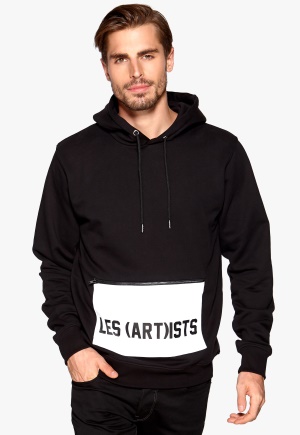 Les Artists Hoodie Box Logo Black S