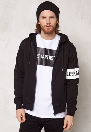 Les Artists Zip Hoodie Box Logo Black M