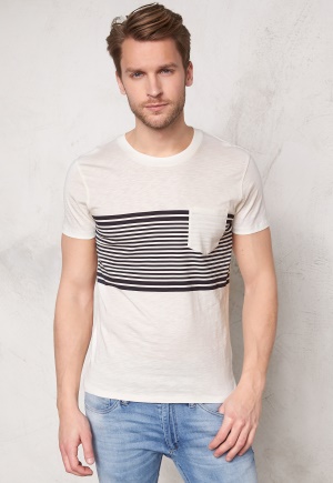 SELECTED HOMME Liam ss Tee Marshmallow XL