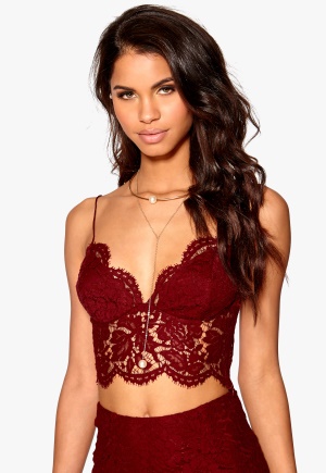 Make Way Allyson Top Dark red L