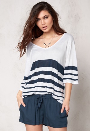 Make Way Iris Sweater White/Blue/Striped L