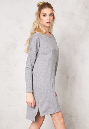 OBJECT Jennifer L/S Sweat Dress Medium Grey Melange XS