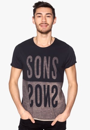 ONLY & SONS Loose O-neck Tee Black S