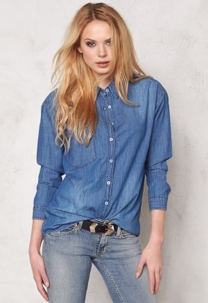 Sally & Circle Josie Denim Shirt Md Wash 38