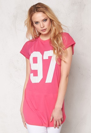 Sally & Circle Moa Basket Long Tee Fuchsia L