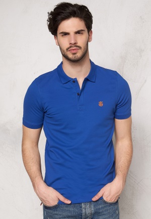 SELECTED HOMME Aro SS Embroidery Polo Monaco Blue XL