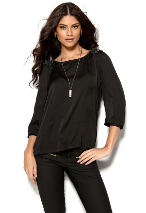 MAISON SCOTCH Silky Top Black 4/40