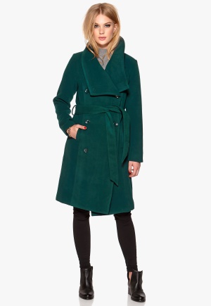 SOAKED IN LUXURY Blair Coat Forest Green 38