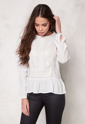 SOAKED IN LUXURY Eleanor Blouse Lily White S
