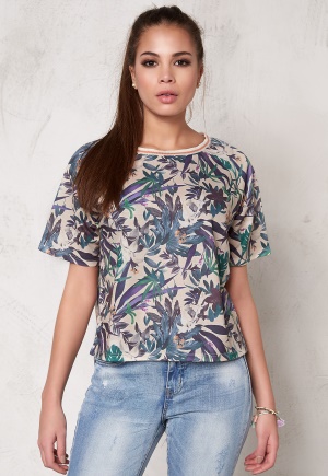 SOAKED IN LUXURY Tassa T-Shirt Tropical Print XL