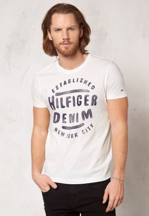 TOMMY HILFIGER DENIM Hilfiger Tee s/s 003 Egret-Pt L