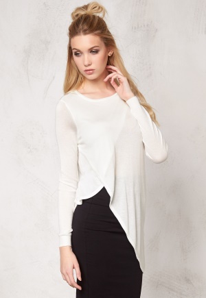 VERO MODA Sunset high low blouse Snow White XS