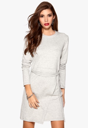 VILA Dara L/S Dress Light Grey Melange XL