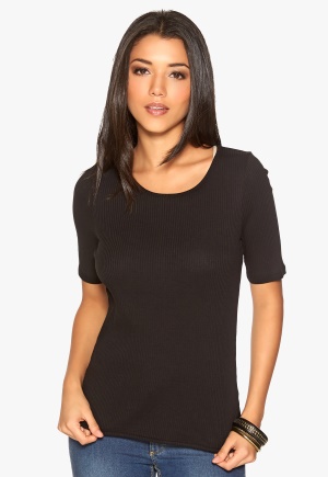 VILA Goa Rib Top Black M