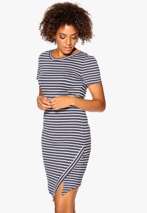 VILA Kinley stripe dress Totale Eclipse M