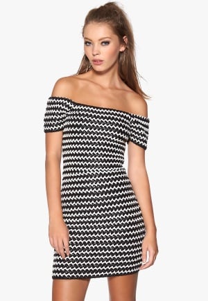 WYLDR Laced In Leather Dress Black/White S