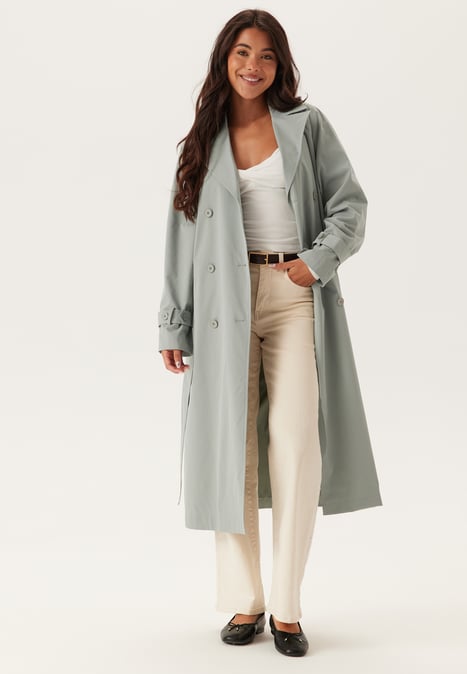 BUBBLEROOM Belted Midi Trenchcoat