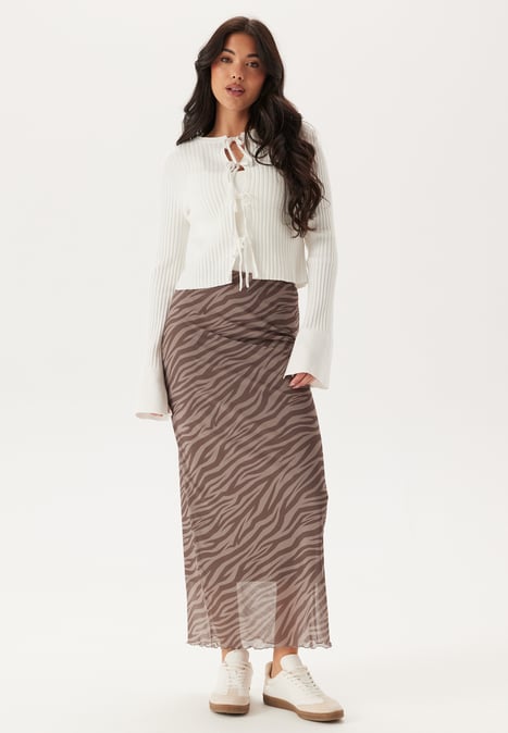 BUBBLEROOM Mesh Maxi Skirt