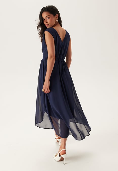 Bubbleroom Occasion High-Low Sleeveless Chiffon Dress