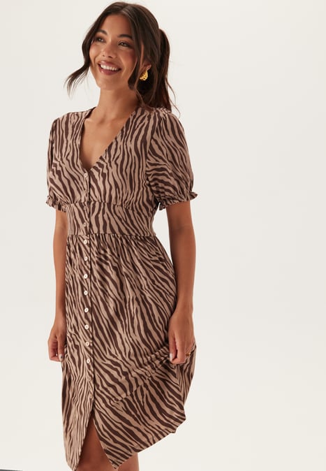 BUBBLEROOM Soft Short Button Dress