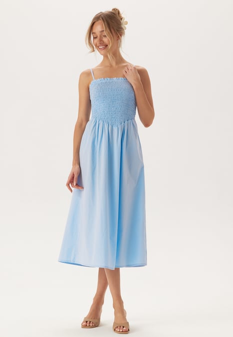 BUBBLEROOM Strap Smock Dress