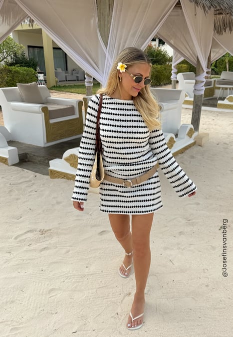 BUBBLEROOM Striped Short Dress