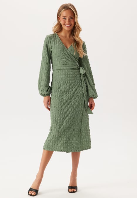 BUBBLEROOM Structure Wrap Dress