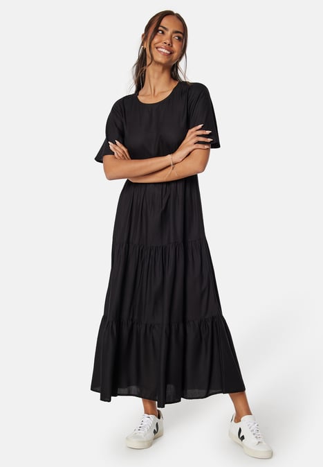 Happy Holly Butterfly Sleeve Viscose Midi Dress