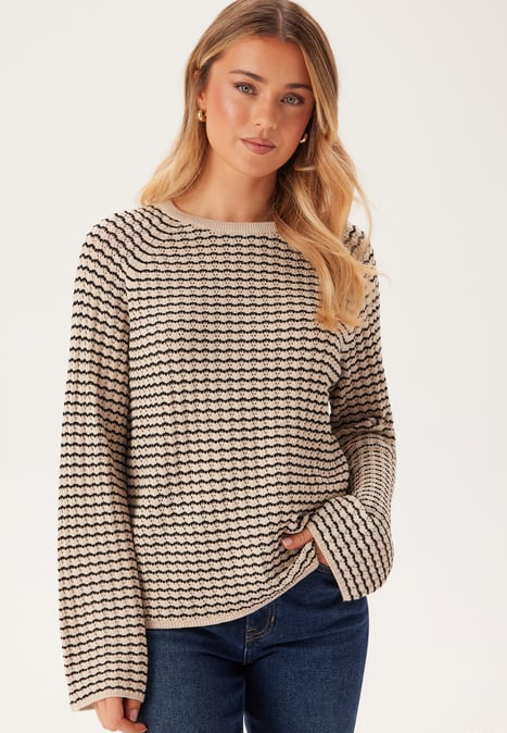 Object Collectors Item Objester L/S KNIT PATTERN TOP 