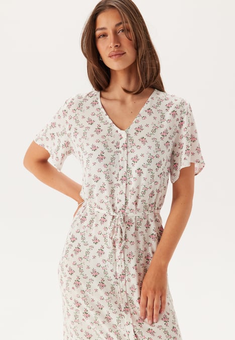 Pieces Pcnya Ss V-neck Midi Dress