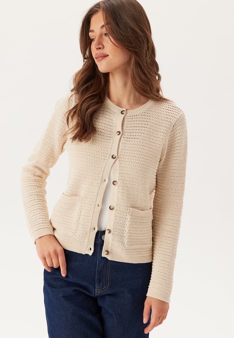 SELECTED FEMME Slfvinna Ls Structure Knit Car