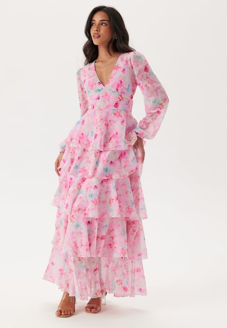VERO MODA Vmfelicia Ls Ruffle Maxi Dress