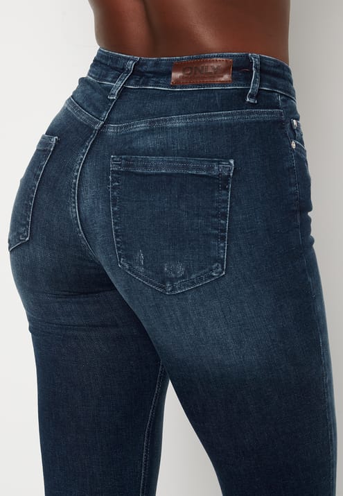 ONLY Blush Life Mid Ank Raw Jeans