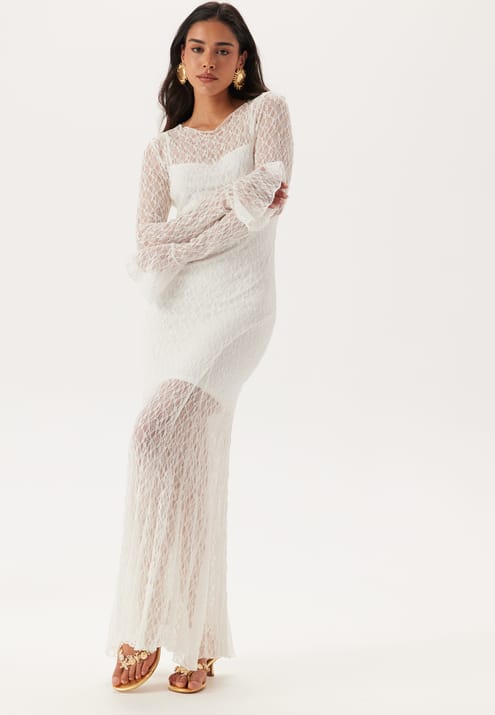 Andrea Norrman X Bubbleroom Lace Long Sleeve Ankle Dress