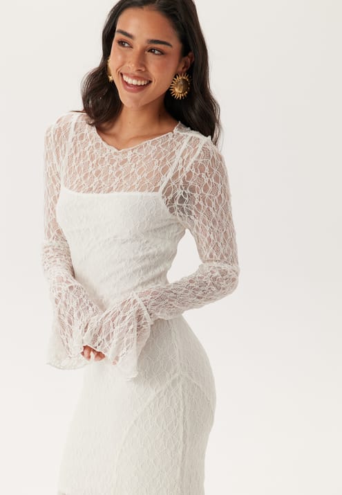 Andrea Norrman X Bubbleroom Lace Long Sleeve Ankle Dress